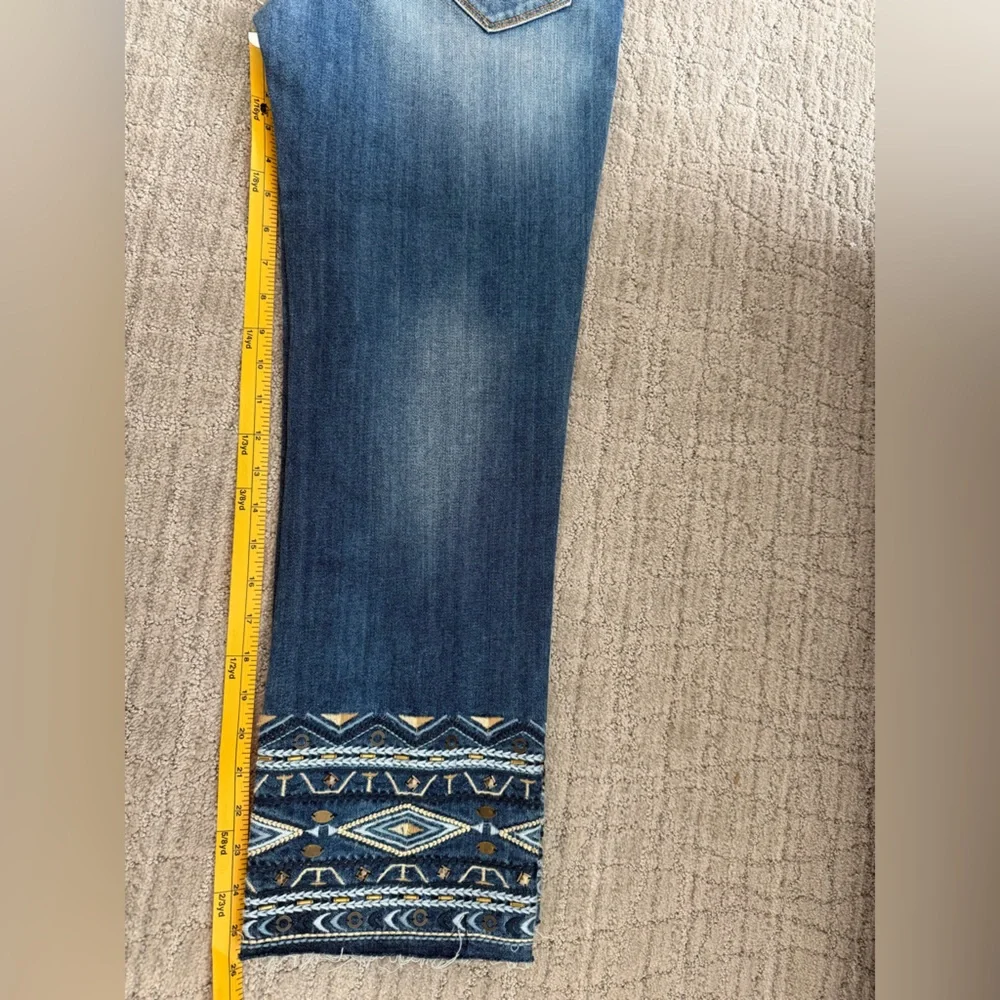 DRIFTWOOD Blue Jeans with Geometric Embroidery - Picture 8 of 8